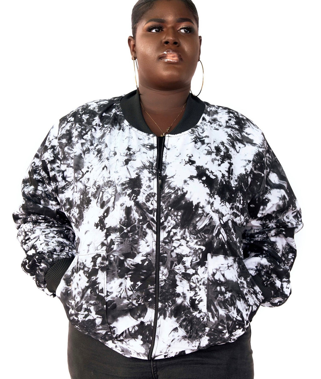 Tie dye  bomber jacket