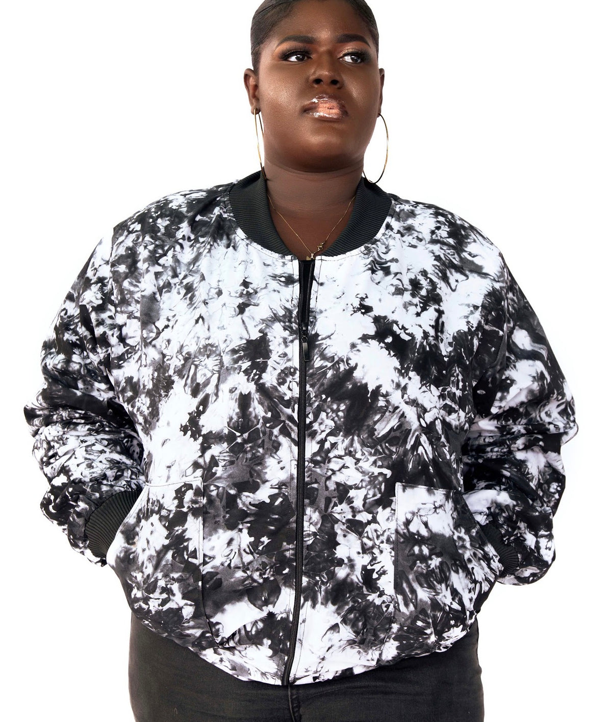 Tie dye  bomber jacket