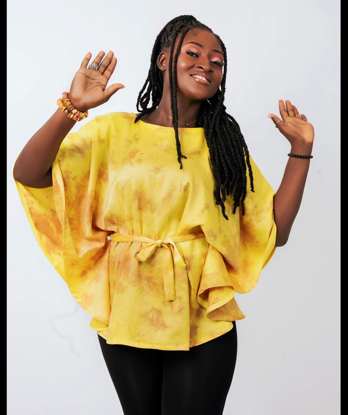 Tie dye circular women’s top