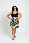Tie dye short flare wrap skirt