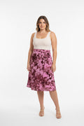 Tie dye short flare wrap skirt