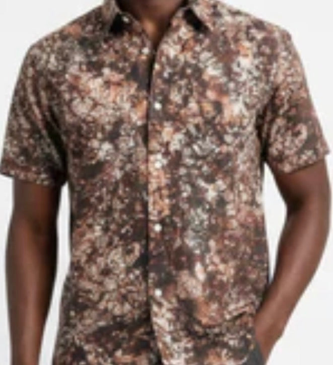 Men’s tie dye short sleeve shirt