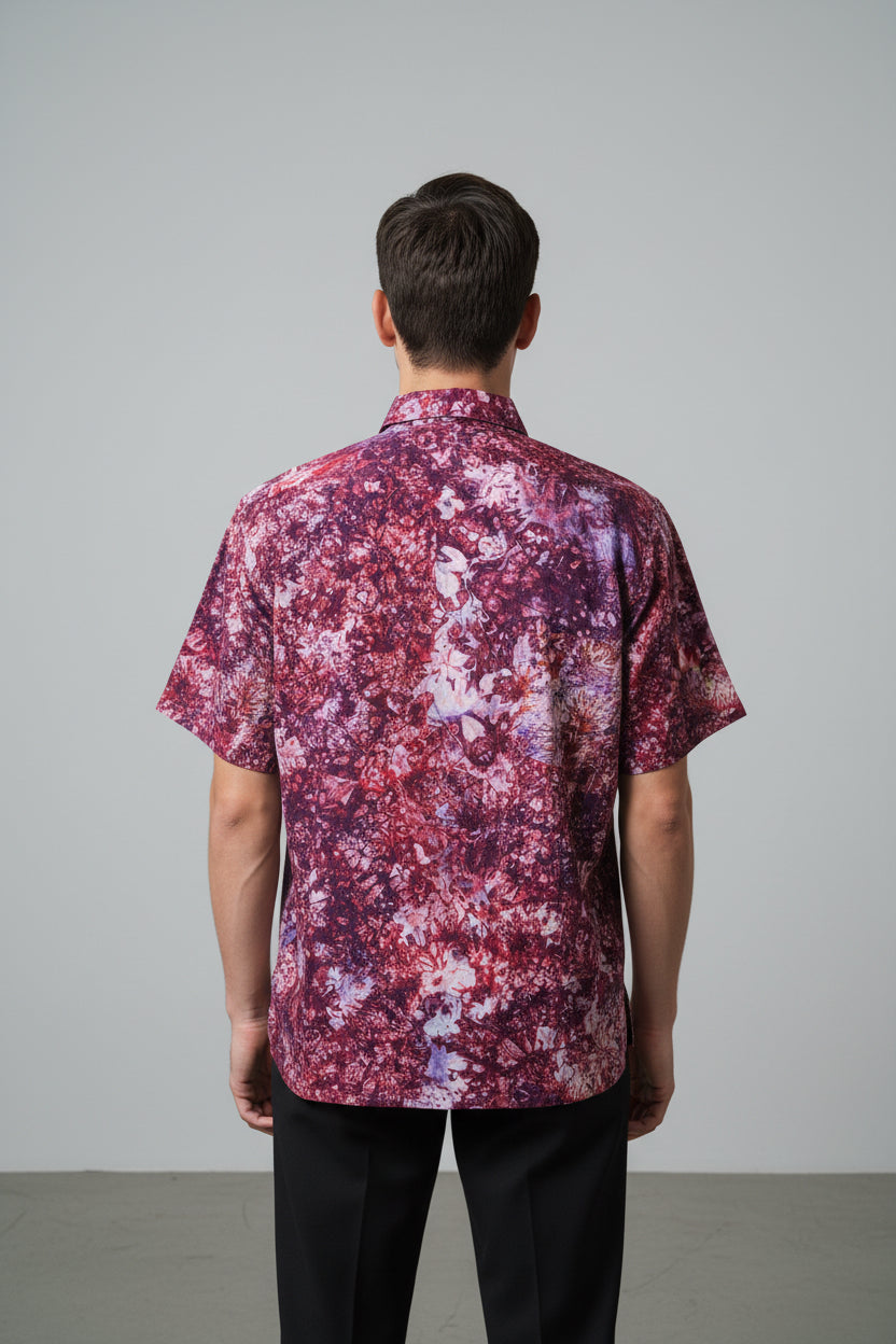 Men’s tie dye short sleeve shirt