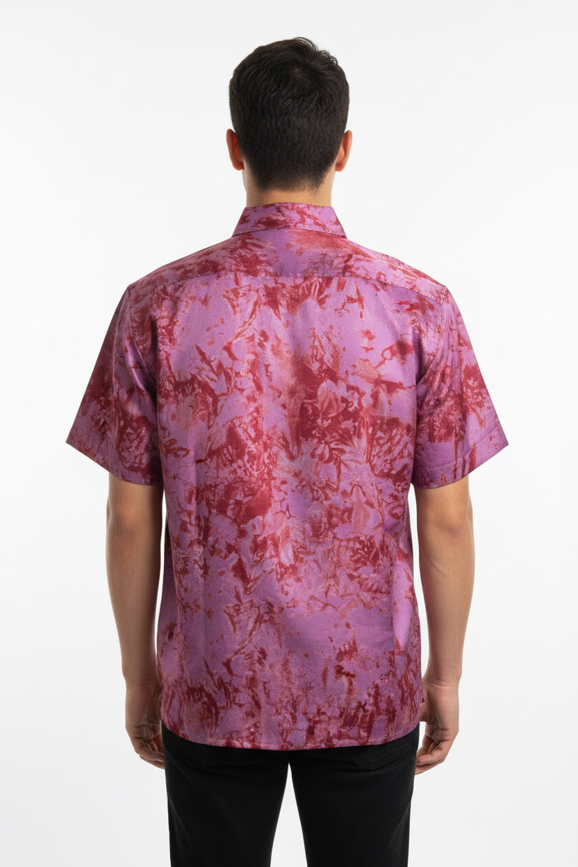 Men’s tie dye short sleeve shirt