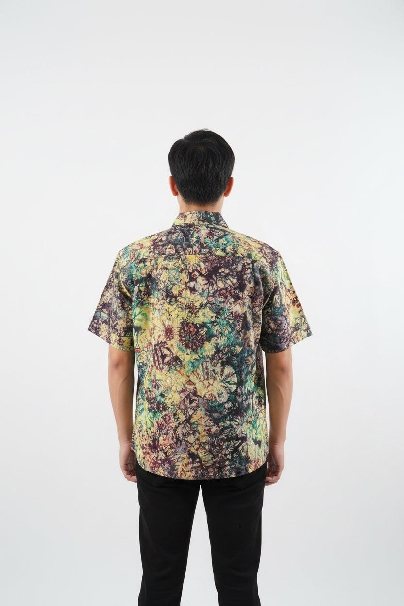 Men’s tie dye short sleeve shirt