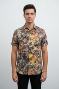 Men’s tie dye short sleeve shirt