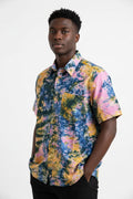 Men’s tie dye short sleeve shirt