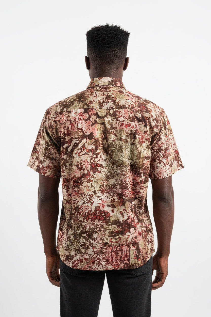 Men’s tie dye short sleeve shirt