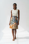 Tie dye short  flare wrap skirt