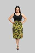 Tie dye short flare wrap skirt