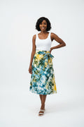 Tie dye short flare wrap skirt
