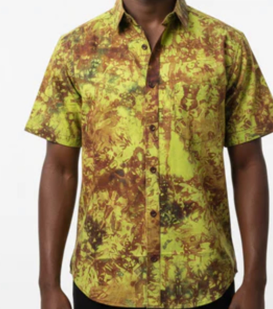 Men’s tie dye short sleeve shirt