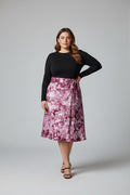 Tie dye short flare wrap skirt