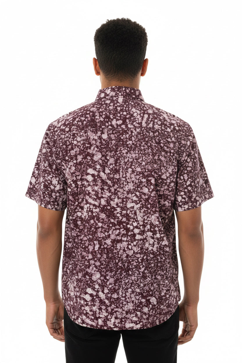 Men’s tie dye short sleeve shirt