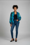 Tie dye bomber jacket