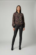Tie dye bomber jacket