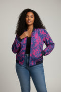 Tie dye bomber jacket