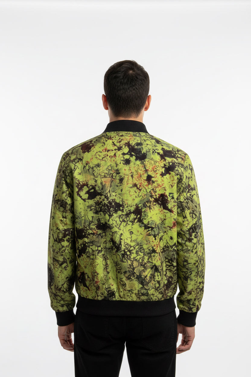 Tie dye bomber jacket