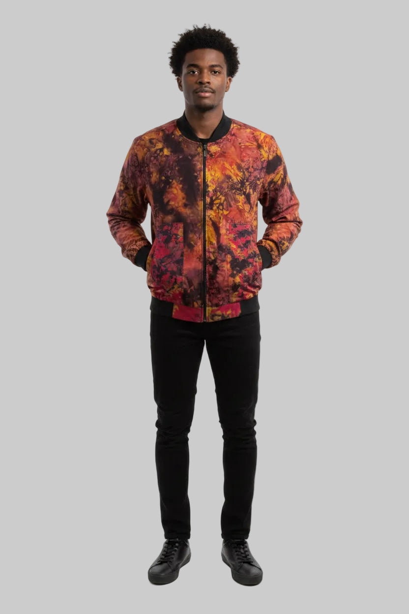 Tie dye  bomber jacket