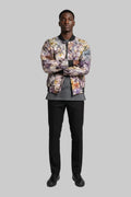 Tie dye bomber jacket