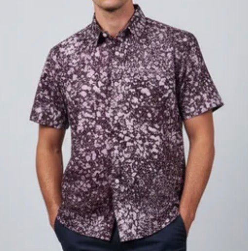 Men’s tie dye short sleeve shirt