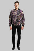 Tie dye bomber jacket
