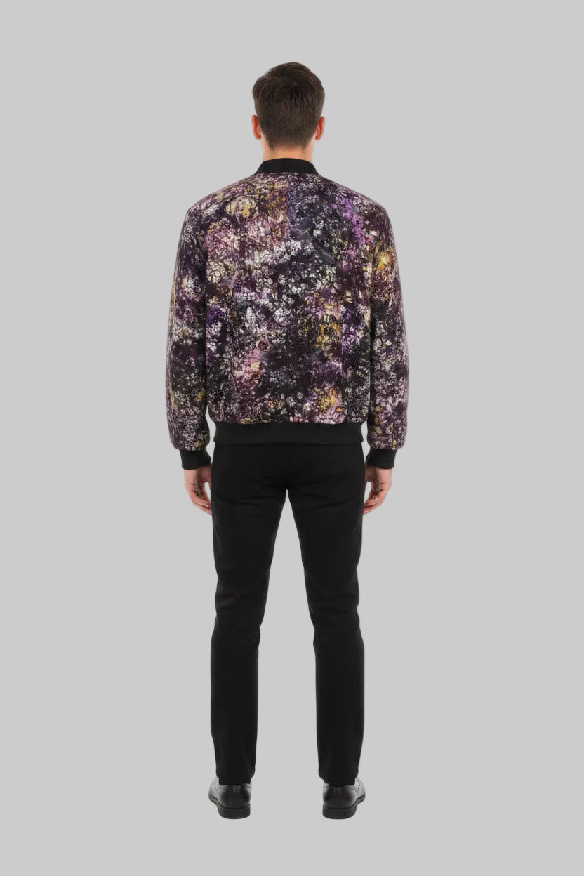 Tie dye bomber jacket