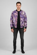 Tie dye bomber jacket