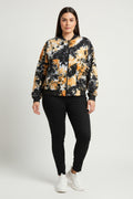 Tie dye bomber jacket