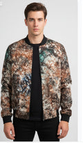 Tie dye bomber jacket
