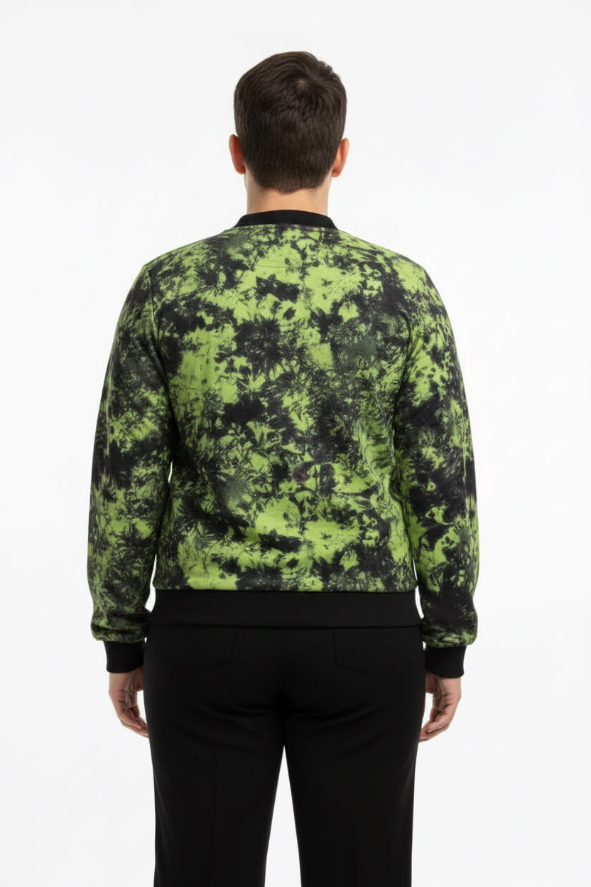 Tie dye bomber jacket