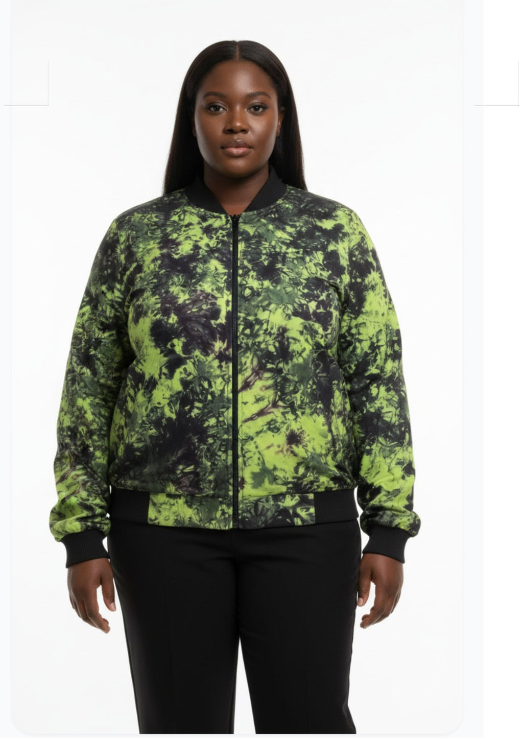 Tie dye bomber jacket