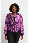 Tie dye bomber jacket