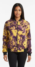 Tie dye bomber jacket