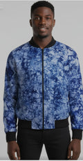 Tie dye bomber jacket