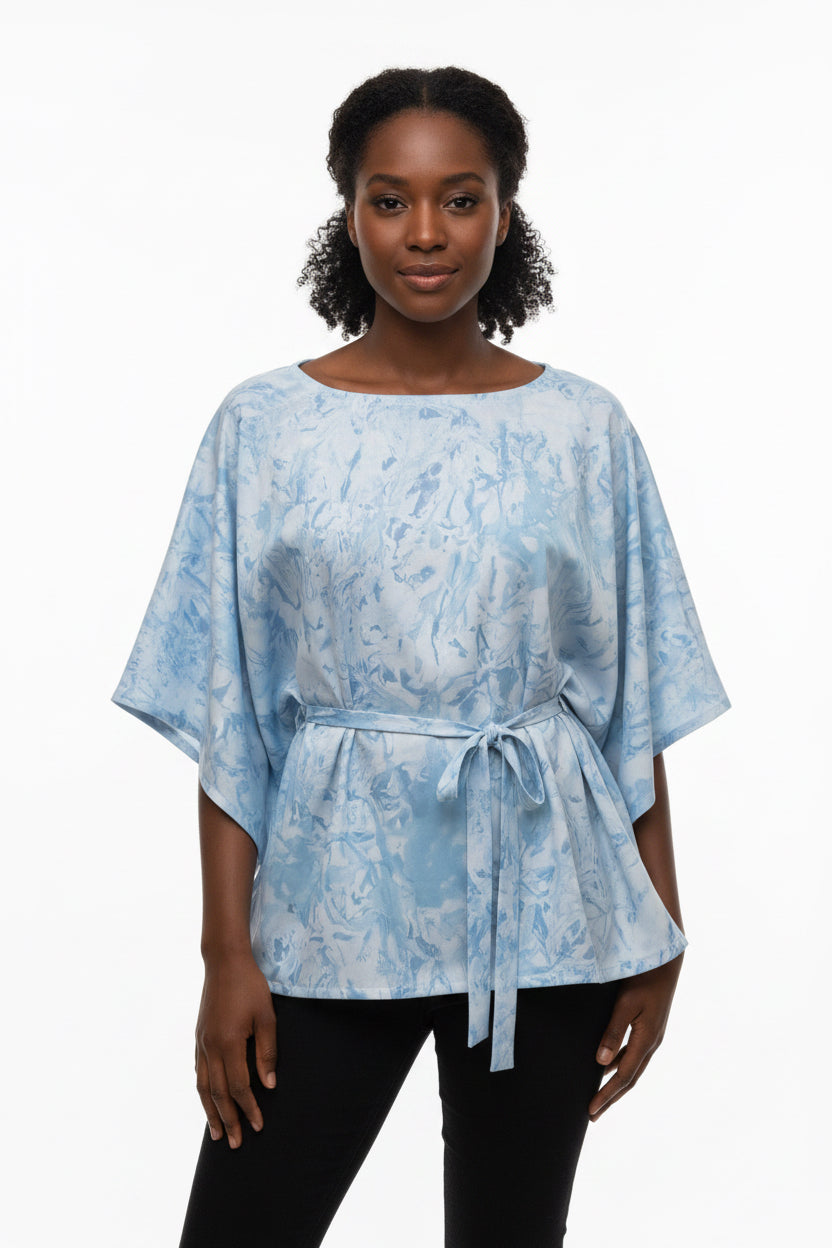 Tie dye circular women’s top