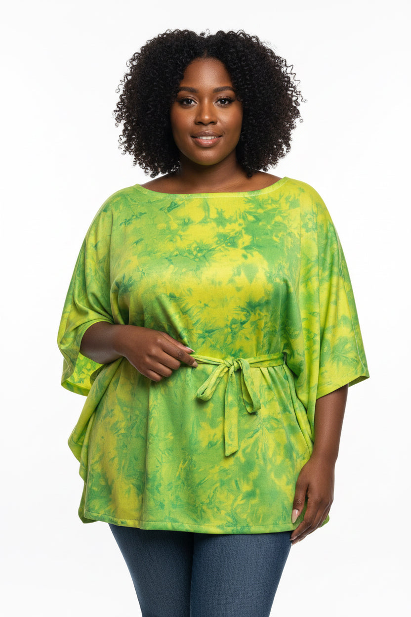 Tie dye circular women’s top