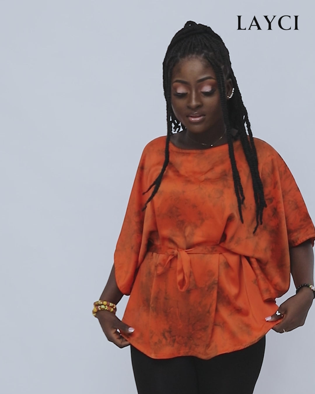 Tie dye circular  women’s top
